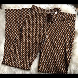 Modern Mod Geo Dress Pant Yoga Pants Petite SMALL